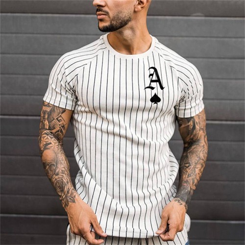 Camiseta rayas para hombre - camiseta,