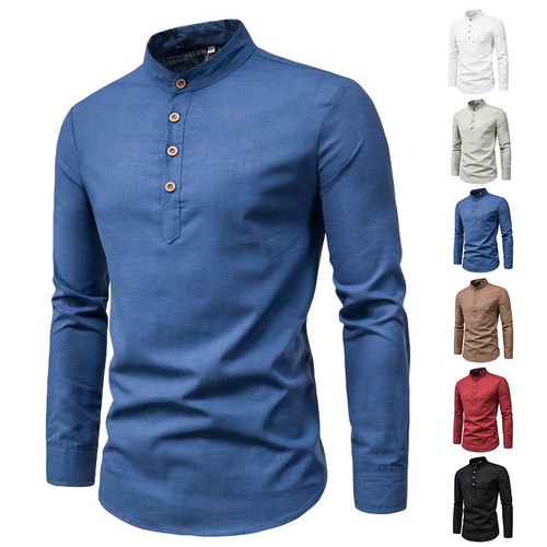 Lino camisas manga - de, de